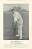 George Robert Baker. Middle-order batsman. Lancashire cricketer 1895 old print