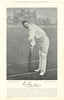 Robert Slade Lucas. Batsman. Middlesex cricketer 1895 old antique print