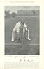 Harry Rigden Butt. Wicket-keeper. Umpire. Sussex cricketer 1895 old print