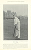 Walter George Druce. Batsman. Cambridge Captain. Cambridge cricketer 1895