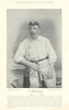 Charles Baldwin. Batsman. Surrey cricketer 1895 old antique print picture