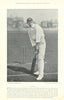 George White Ayres. Batsman. Surrey cricketer 1895 old antique print picture