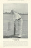 Robert Popham Spurway. Batsman. Natal. Somerset cricketer 1895 old print