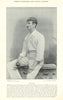 John William Sharpe. Right-arm fast-medium bowler. Surrey cricketer 1895 print