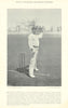 Robert Peel. Middle order batsman. Yorkshire cricketer 1895 old antique print