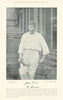 Thomas Russell. Batsman/Wicket-keeper. Essex cricketer 1895 old antique print
