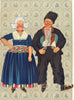 NETHERLANDS. Volendam. Old Costume 1932 vintage print picture