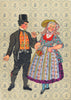 NETHERLANDS. Walcheren. Women's dress, 1780- 1830 & Men's, 1870 1932 old print