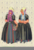 NETHERLANDS. Walcheren. special occasion dress, 1860- 90 1932 old print