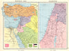 MIDDLE EAST. Turkey Transjordan Palestine Israel Syria Levant States 1938 map