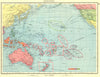 AUSTRALASIA. Oceania; British Dutch French US possessions colonies 1938 map