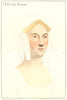 Catherine, Lady Borough by Bartolozzi after Holbein. Henry VIII's court 1884