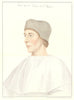 John Colet, Dean of St Paul's by Bartolozzi / Holbein. Henry VIII's court 1884