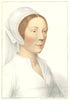 Catherine Howard, 5th wife of Henry VIII by Bartolozzi/Holbein 1884 old print