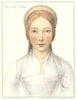 Elizabeth Calthorpe, Lady Parker by Bartolozzi/Holbein. Henry VIII's court 1884
