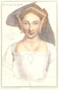 The Lady Ratcliffe (Ratclif) by Bartolozzi / Holbein. Henry VIII's court 1884