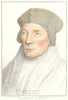 John Fisher, Bishop of Rochester by Bartolozzi/Holbein. Henry VIII's court 1884