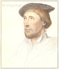 Sir Thomas Le Strange by Bartolozzi after Holbein. Henry VIII's court 1884