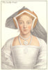 Lady Frances Howard Countess of Surrey. Bartolozzi/Holbein Henry VIII court 1884