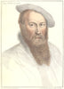 Sir Thomas Wyatt by Bartolozzi after Hans Holbein. Henry VIII's court 1884
