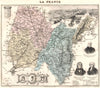 AIN. Ain département.  Bourg-en-Bresse vignette. Vuillemin 1903 old map