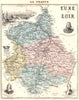 EURE-ET-LOIR. Eure-et-Loir département.  Chartres vignette. Vuillemin 1903 map