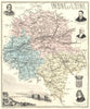 INDRE-ET-LOIRE. Indre-et-Loire département. Tours vignette.Vuillemin 1903 map