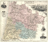 LANDES. Landes département.  Mont-de-Marsan vignette. Vuillemin 1903 old map