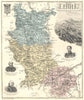 LOIRE. Loire département.  Saint-Étienne vignette. Vuillemin 1903 old map