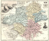 LOIRE-ATLANTIQUE. Loire-Inférieure département. Nantes. Vuillemin 1903 old map