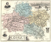 LOIRET. Loiret département.  Orléans vignette. Vuillemin 1903 old antique map