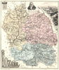 LOZÈRE. Lozère département.  Mende vignette. Vuillemin 1903 old antique map