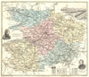 MAINE-ET-LOIRE. Maine-et-Loire département. Angers vignette.Vuillemin 1903 map