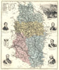 MEUSE. Meuse département.  Bar-le-Duc vignette. Vuillemin 1903 old antique map