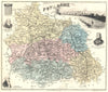 PUY-DE-DÔME. Puy-de-Dôme département. Clermont-Ferrand. Vuillemin 1903 old map