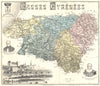 PYRÉNÉES-ATLANTIQUES. Basses-Pyrénées département. Pau.Vuillemin 1903 old map
