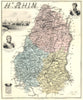 HAUT-RHIN. Haut-Rhin département.  Colmar vignette. Vuillemin 1903 old map