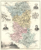 DEUX-SÈVRES. Deux-Sèvres département.  Niort vignette. Vuillemin 1903 old map