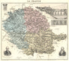 TARN. Tarn département.  Albi vignette. Vuillemin 1903 old antique map chart