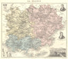 VAR. Var département.  Draguignan vignette. Vuillemin 1903 old antique map