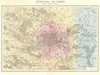 PARIS. Environs de Paris avec forts fortifications. Vuillemin. 1903 old map