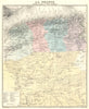 NORTH AFRICA. Tunisie Algérie Saharien. Vuillemin. 1903 old antique map chart