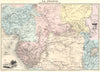 CONGO. Benin. Congo Français et Haut Oubanghi. Brazzaville. Vuillemin 1903 map