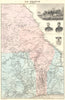 BENIN. Dahomey. Vuillemin. 1903 old antique vintage map plan chart