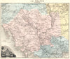 CAMBODIA. Cambodge. Pnom-Penh. Vuillemin. 1903 old antique map plan chart