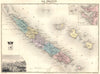 NOUVELLE CALÉDONIE. New Caledonia. Iles Wallis; Nouméa. Vuillemin. 1903 map