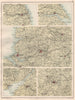ENGLISH CITIES. Newcastle-upon-Tyne Hull Manchester Bristol Birmingham 1891 map