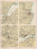 SCOTTISH CITIES. Inverness Aberdeen Perth Dundee environs. BARTHOLOMEW 1891 map