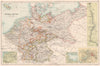 GERMAN EMPIRE. Inset Kiel Bay The Rhine Berlin Hamburg Heligoland 1891 old map