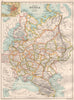 EUROPEAN RUSSIA.Inc.Caucasia Finland Baltics Poland.Inset St.Petersburg 1891 map
